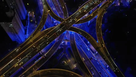 Blue Highway Stock Footage 136667016