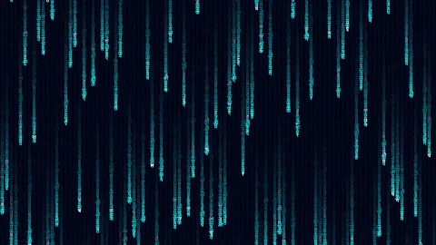 Blue Hindi Devanagari Matrix Digital Rain Code Background Stock Footage 331547173