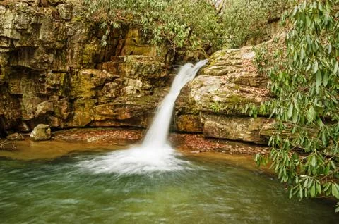 Blue hole falls Stock Photos