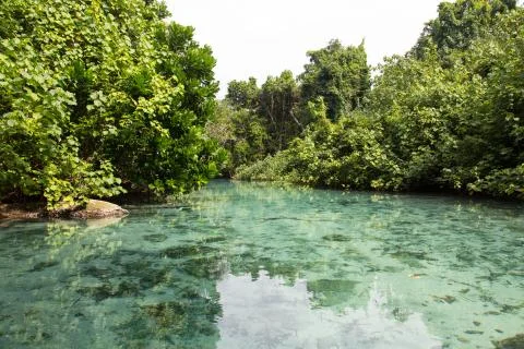 Blue hole Foto stock
