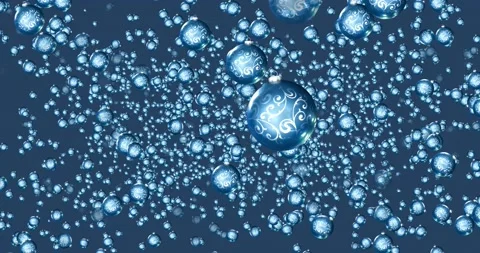 Blue Holiday Lights Background Stock Footage 140178691