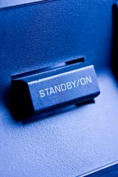 Blue home electronics Stock-Fotos