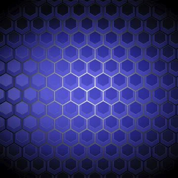 Blue honeycomb background, vector illustration Stock Illustration