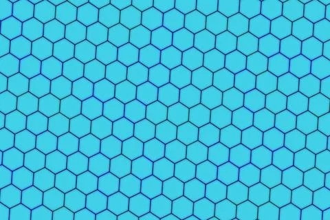 Blue honeycomb pattern with hexagonal shapes for design Stock Illustration
