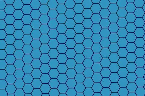 Blue honeycomb pattern on a textured surface Stock Illustration