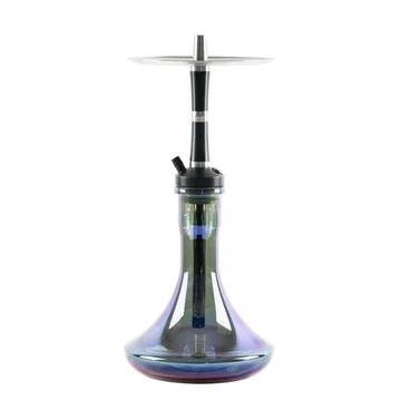 Blue hookah on an isolated white background. Stock Photos