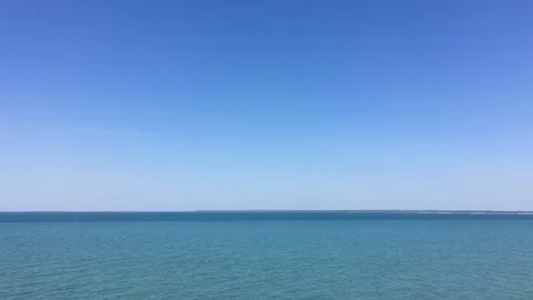 Blue horizon Stock Footage 89655953