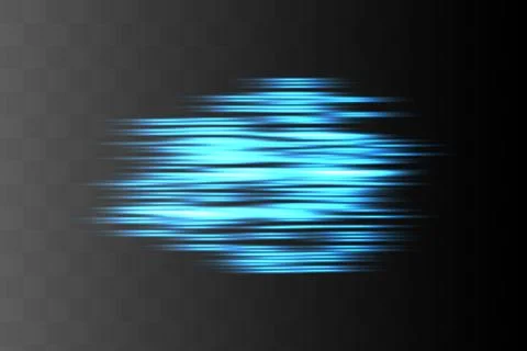 Blue horizontal lens flares pack. Laser beams Stock Illustration