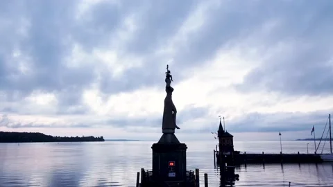 Blue Hour at Bodensee Video stock 161061741