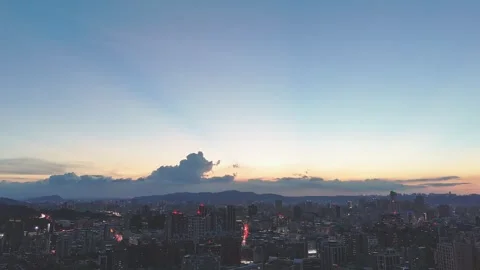Blue Hour Before Nightfall Stock Footage 337313418