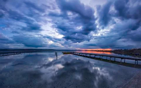Blue hour. Stock Photos