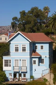 Blue House Stock Photos