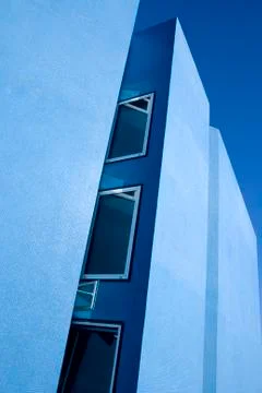 Blue house Stock Photos