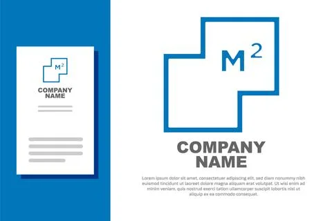 Blue House plan icon isolated on white background. Logo design template ele.. Stock Illustration