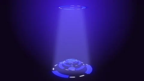 Blue HUD Circle Animation Stock Footage 203981994