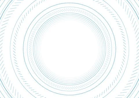 Blue HUD round lines abstract tech minimal background Stock Illustration