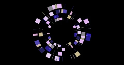 Blue HUD Wheel Stock Footage 113269596