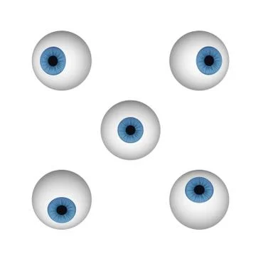Blue human eye. Stock Illustration