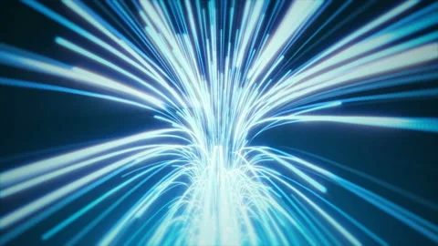 Blue Hyperspace Jump with Loop Rotation Stock-Footage 101077022