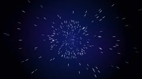 Blue Hyperspace Warp Drive Tunnel Stock-Footage 341683728