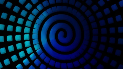 Blue hypnotic motion Stock Footage 97176039