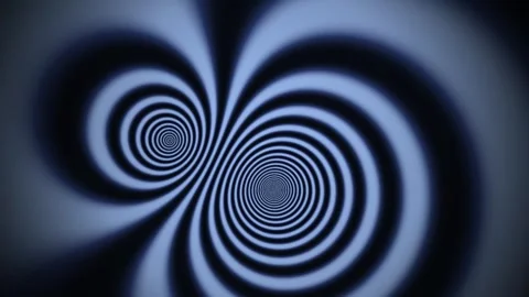 Blue Hypnotic Spiral Abstract Optical Illusion Loop Animation 4k 動画素材 338322634