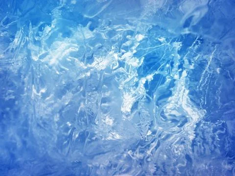 Blue ice, arctic ice background. Stock Photos