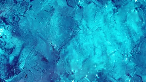 Blue ice background with fog. Motion graphic. Stock Footage 156386799