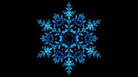 Blue Ice Christmas Winter Snowflake Lights Bokeh Stock Illustration