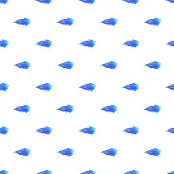 Blue ice cold flame abstract seamless pattern Stock Illustration