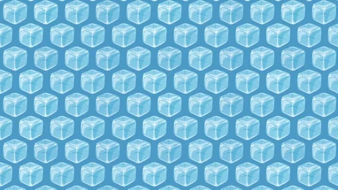 Blue ice cube background Stock Footage 333284968