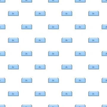 Blue ice cube pattern with abstract star shape Stockillustratie