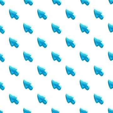 Blue ice cursor arrow seamless pattern 스톡 일러스트