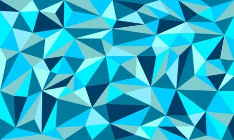 Blue Ice Low Poly Art Vector Graphic Background Stock Illustration