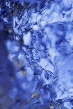 Blue ice macro Photos