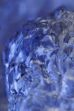 Blue ice macro 写真素材