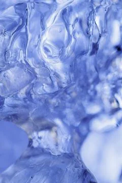 Blue ice macro Photos