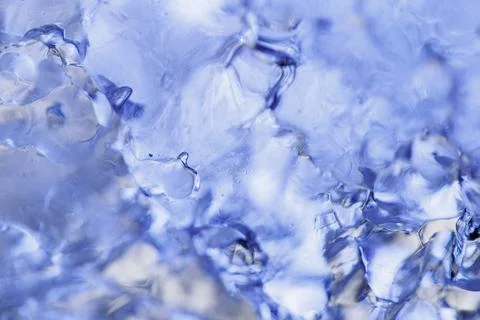 Blue ice macro Photos