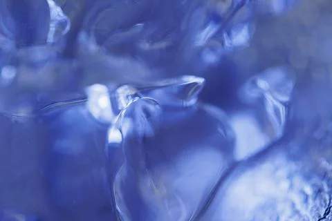 Blue ice macro Photos