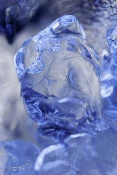 Blue ice macro 写真素材