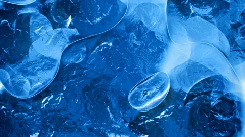 Blue ice pattern abstract motion background seamless loop 스톡 동영상 61748753
