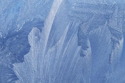 Blue ice pattern blue ice pattern on winter glass Copyright: xZoonar.com/a... Stock Photos