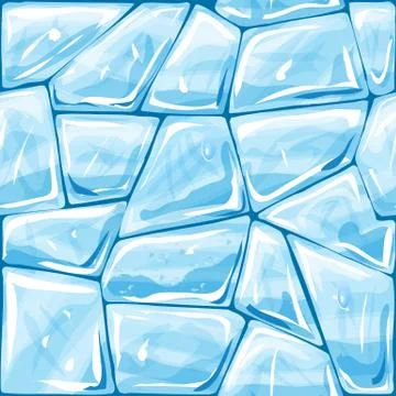 Blue ice seamless pattern Stock Illustration