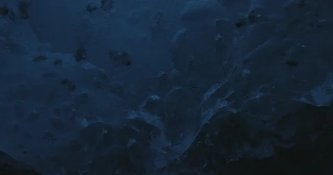 Blue ice surface with bulges Video stock 103811159
