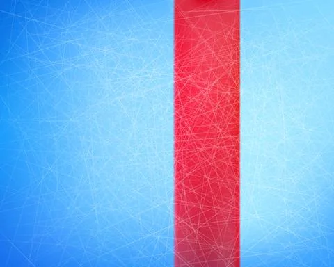 Blue ice texture background with red line Stock Illustration