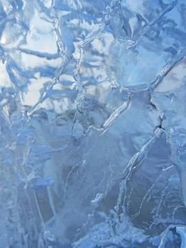 Blue ice texture. Stock Photos