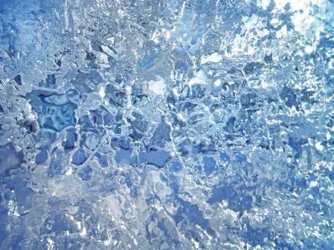 Blue ice texture. Stock Photos