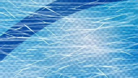Blue Ice Texture. Winter Games Rink Top View Illustrazione stock
