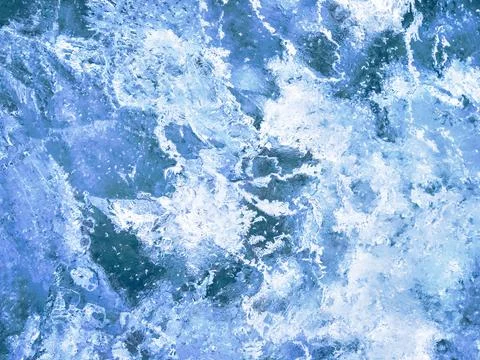 Blue ice textured background Fotos Stock