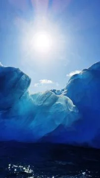 Blue iceberg in Antarctica Stock Photos